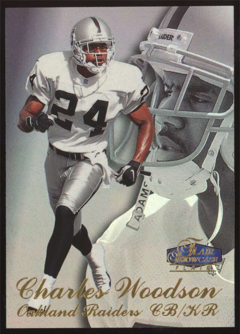 Load image into Gallery viewer, 1998 Flair Showcase Row 3 Charles Woodson #28 Oakland Raiders Rookie RC  Image 1
