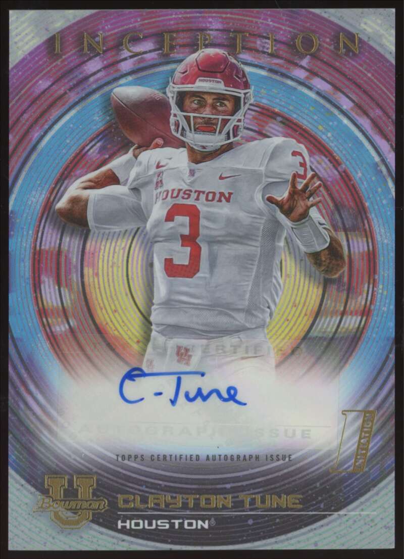 Load image into Gallery viewer, 2022-23 Bowman University Inception Auto Clayton Tune #BIA-CT Houston Rookie RC Image 1
