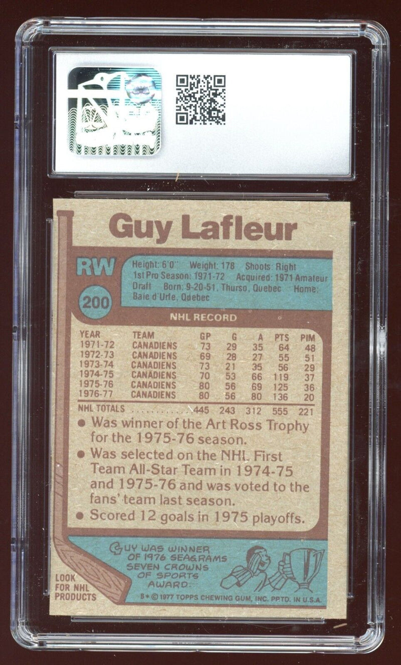 Load image into Gallery viewer, 1977-78 Topps Guy Lafleur #200 All Star Montreal Canadians CSG 8.5 NM-Mint+ Image 2
