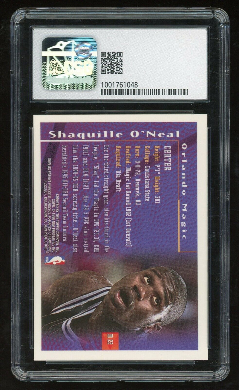 Load image into Gallery viewer, 1995-96 Topps Finest Mystery Shaquille O&#39;Neal #M22 Insert CSG 8.5 Image 2
