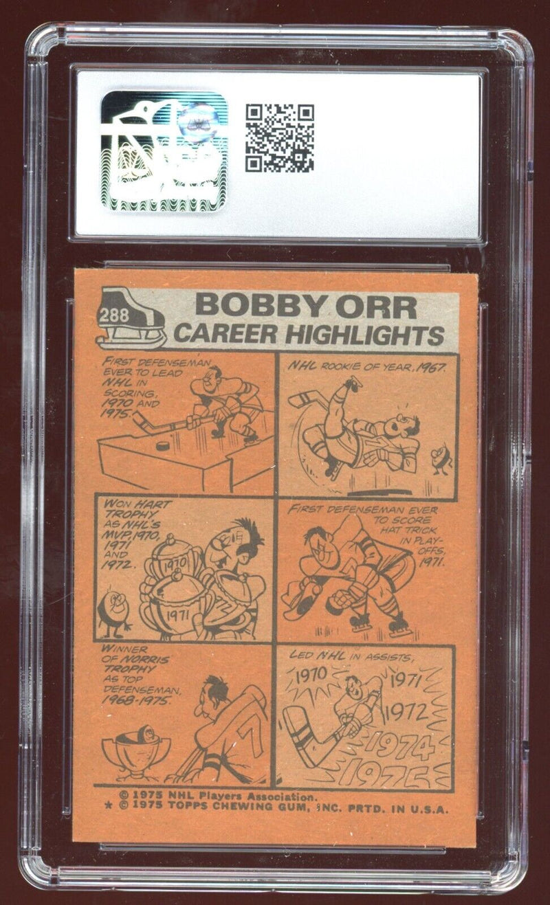 Load image into Gallery viewer, 1975-76 Topps Bobby Orr #288 All-Star Boston Bruins CSG 8.5 NM-MT+ Image 2
