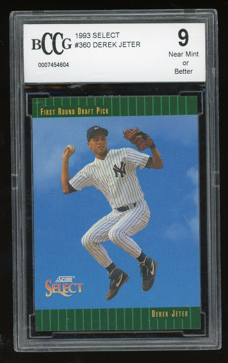 Load image into Gallery viewer, 1993 Score Select Derek Jeter #360 Rookie Card RC Beckett BCCG 9 Image 1
